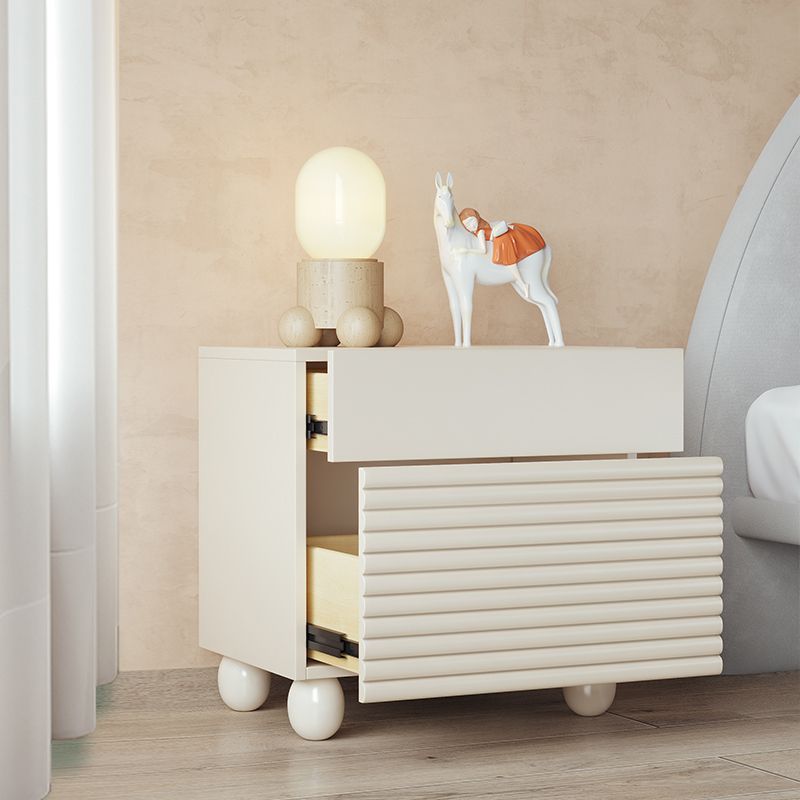 White End Table for Nursery Wooden Bedside Table for Nursery