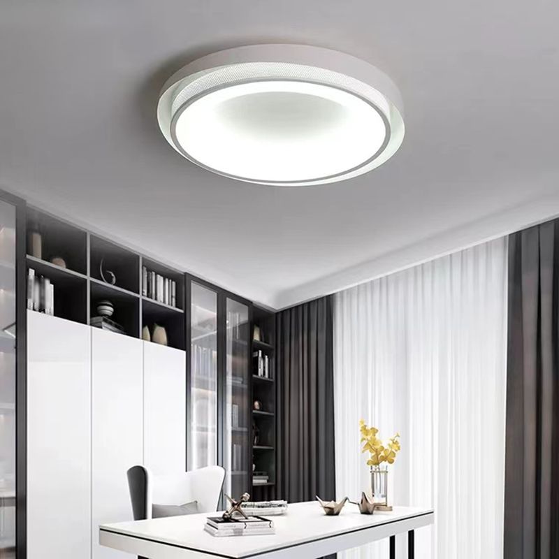 LED Modern Ceiling Light White Flush Mount Lighting for Restaurant