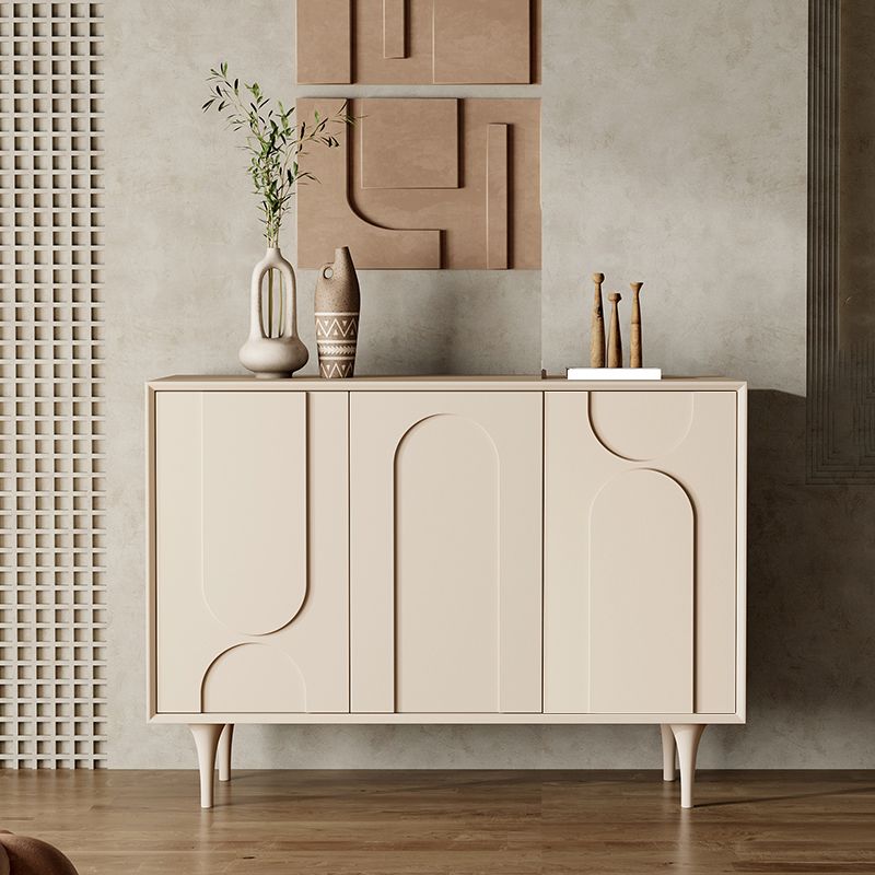 Contemporary Sideboard Cabinet Engineered Wood Sideboard Table with Doors for Living Room