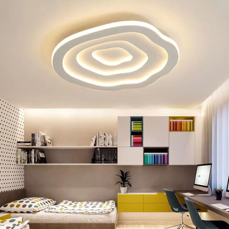 LED Ceiling Mount Light Modern Style Ceiling Light with Acrylic Shade for Bedroom