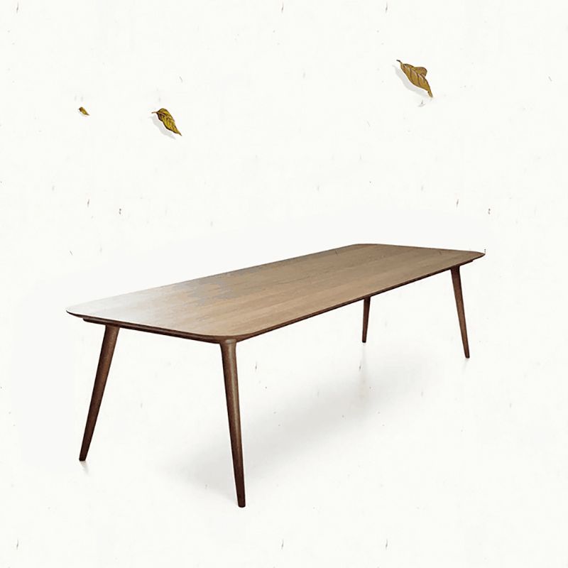 Contemporary Office Desk Solid Wood Natural Pine Writing Desk