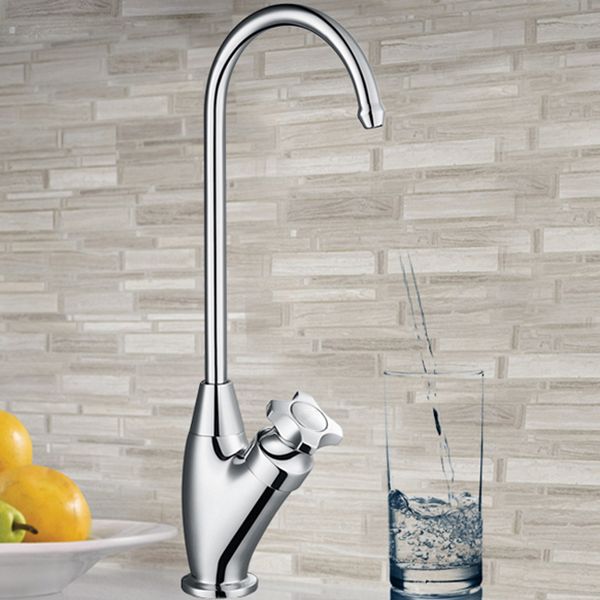 Gooseneck Kitchen Sink Faucet Swivel Spout Drinking Water Dispenser