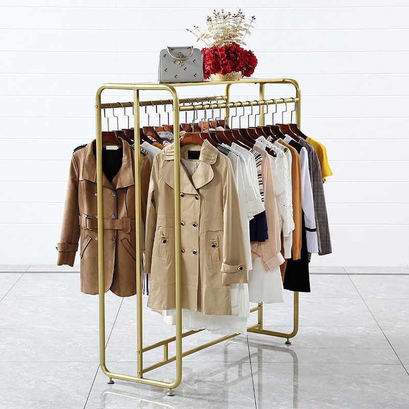 Light Luxury Coat Hanger Metal Standing Coat Rack for Cloakroom