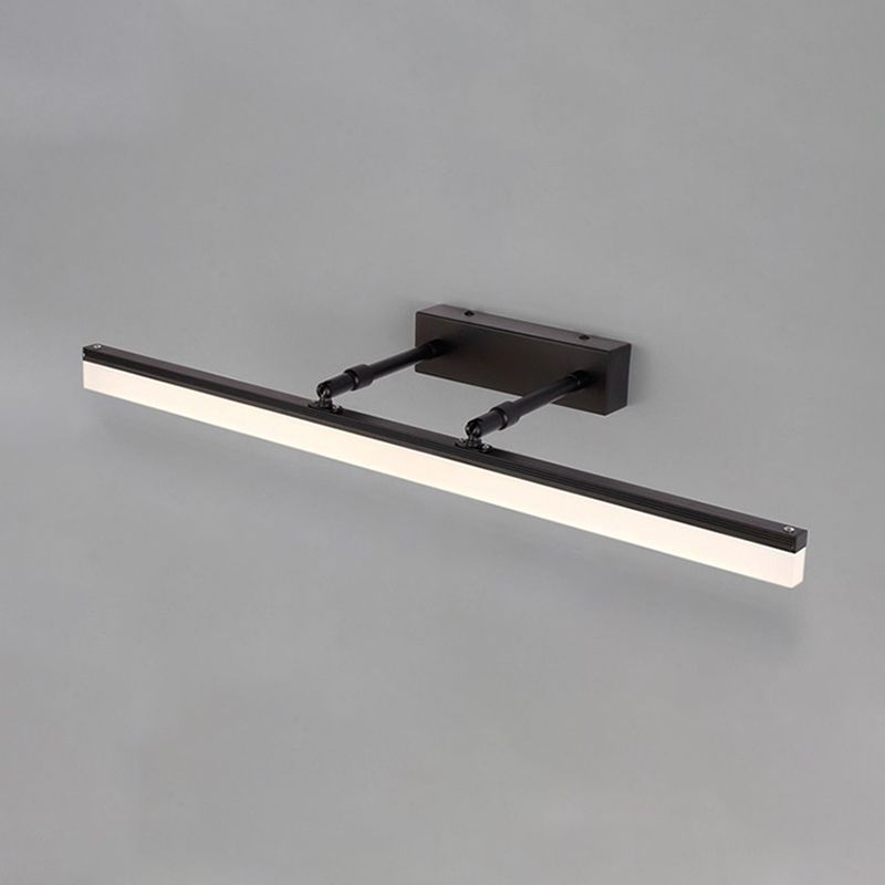 Modern Simple Metal Vanity Light Rectangle Shape Scalable LED Vanity Lamp for Shower Room