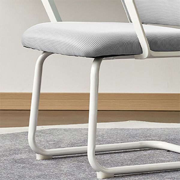 Modern Fixed Arms Desk Chair Mid Back Ergonomic Mesh Task Chair