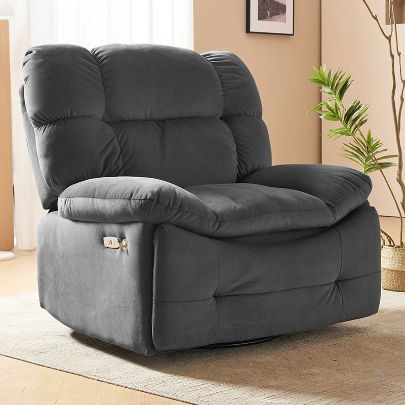 Solid Color Standard Recliner Upholstered Recliner Chair with Position Lock