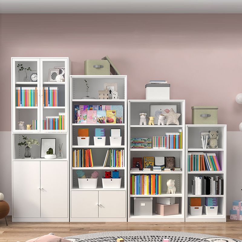 Metal Enclosed Bookshelf Modern Minimalist Rectangular Standard Bookcase