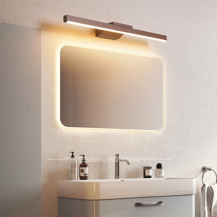 Iluminación de pared recta Simplicidad Simplicidad acrílica Baño de baño Luz de la luz en el café