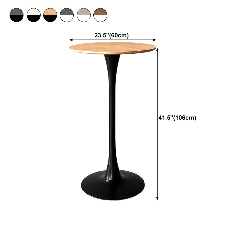 Round Bar Dining Table Contemporary Bar Dining Table with Pedestal Base