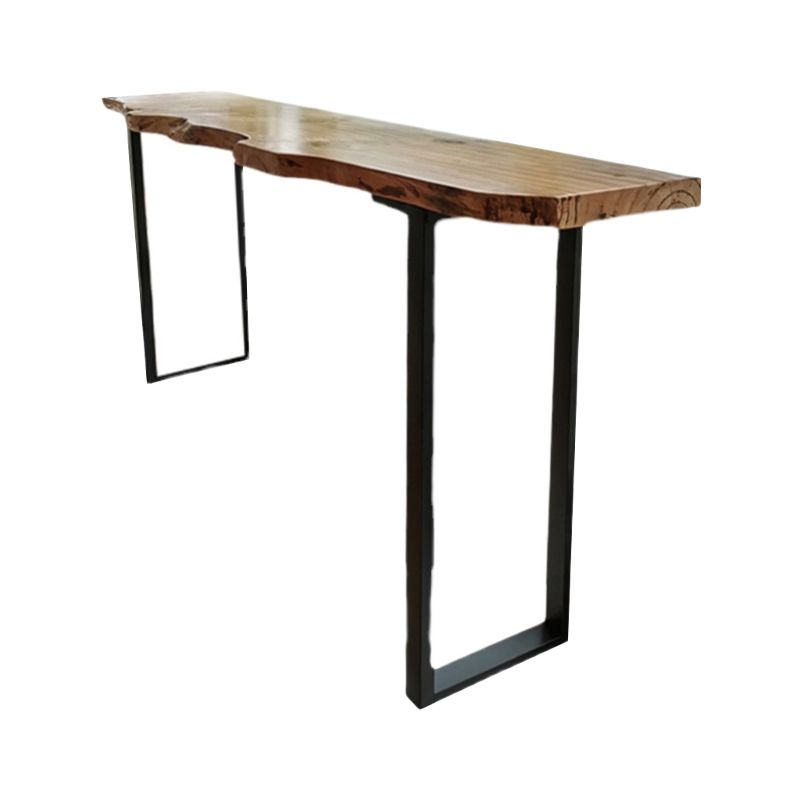 Brown Modern Style in Solid Wood and Iron Coffee Shop Lounge Bar Table