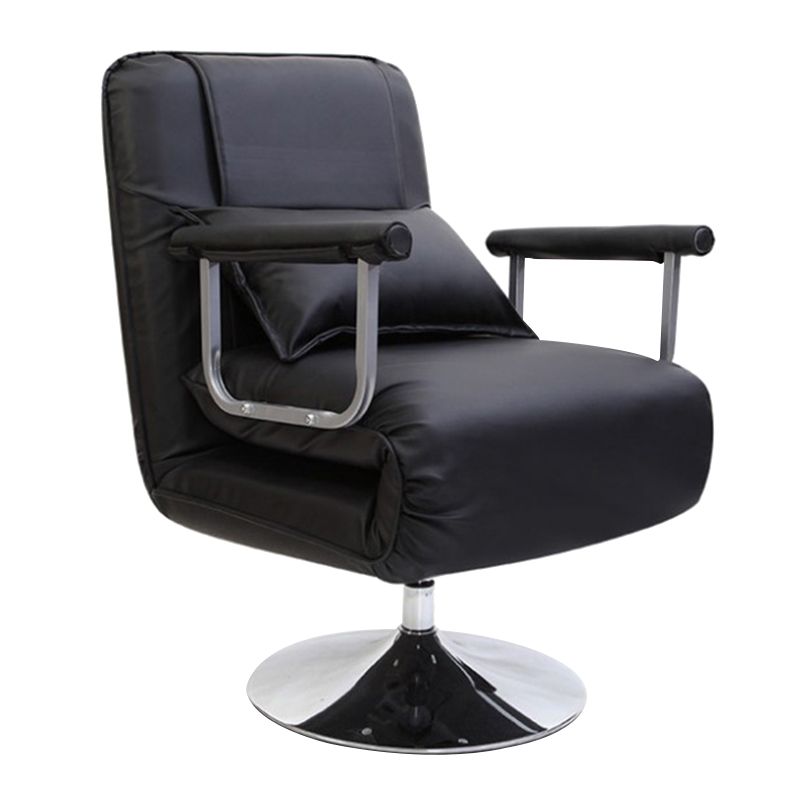 Swivel Standard Recliner Solid Color Metal Frame Recliner Chair