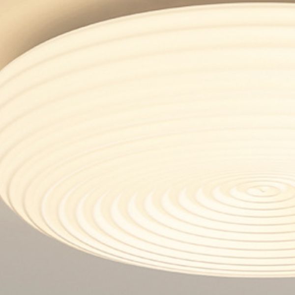 LED Contemporary Ceiling Light White Shaded Flush Mount Lighting for Room