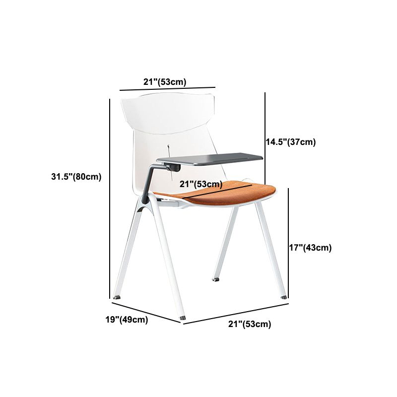 Plastic Mid-Back Conference Chair Contemporary Cotton Cushion Chair