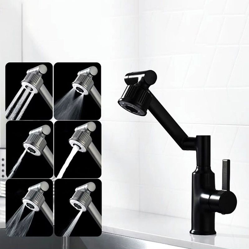 Contemporary Style Faucets One Lever Handles Vessel Sink Faucets