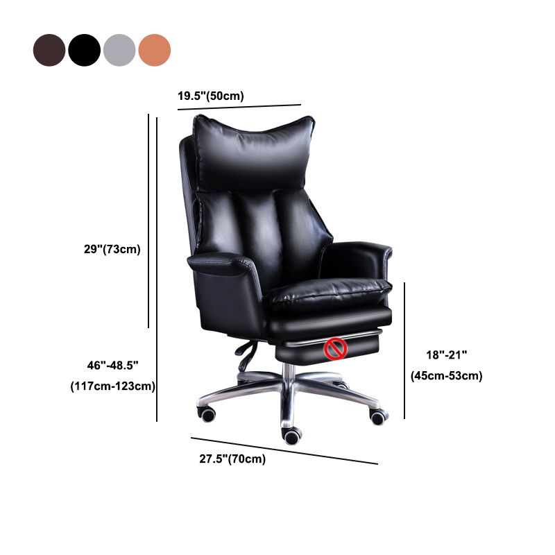 Upholstered Task Chair with Padded Arms Modern Office Chair with Wheels