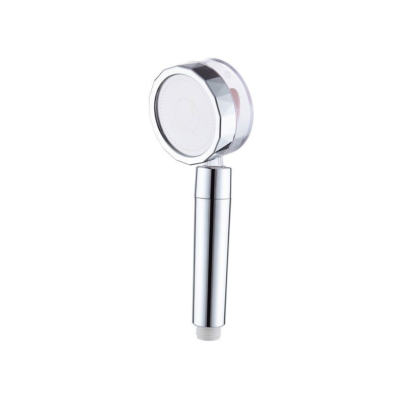 Contemporary Shower Head Combo Handheld Shower Head Plastic Wall-Mount Silver Shower Head