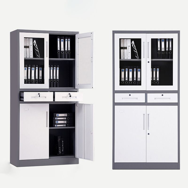 Modern Style Vertical File Cabinet Metal Fire-Resistant Filing Cabinet