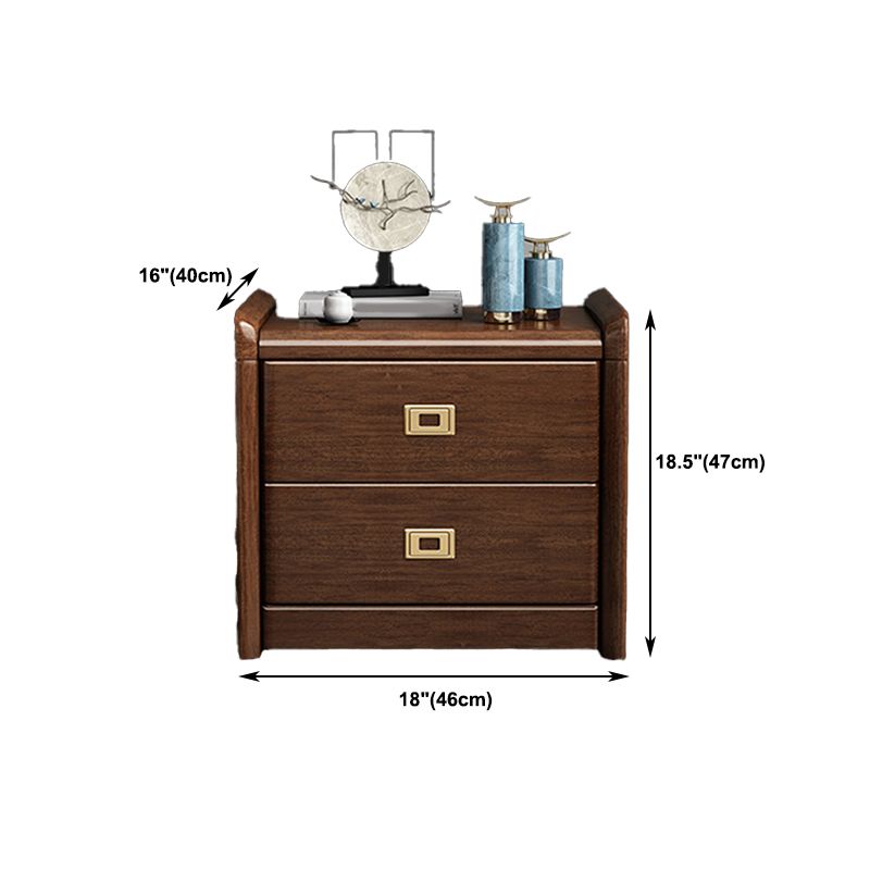 Traditional Wood Accent Table Nightstand Drawer Storage Bed Nightstand