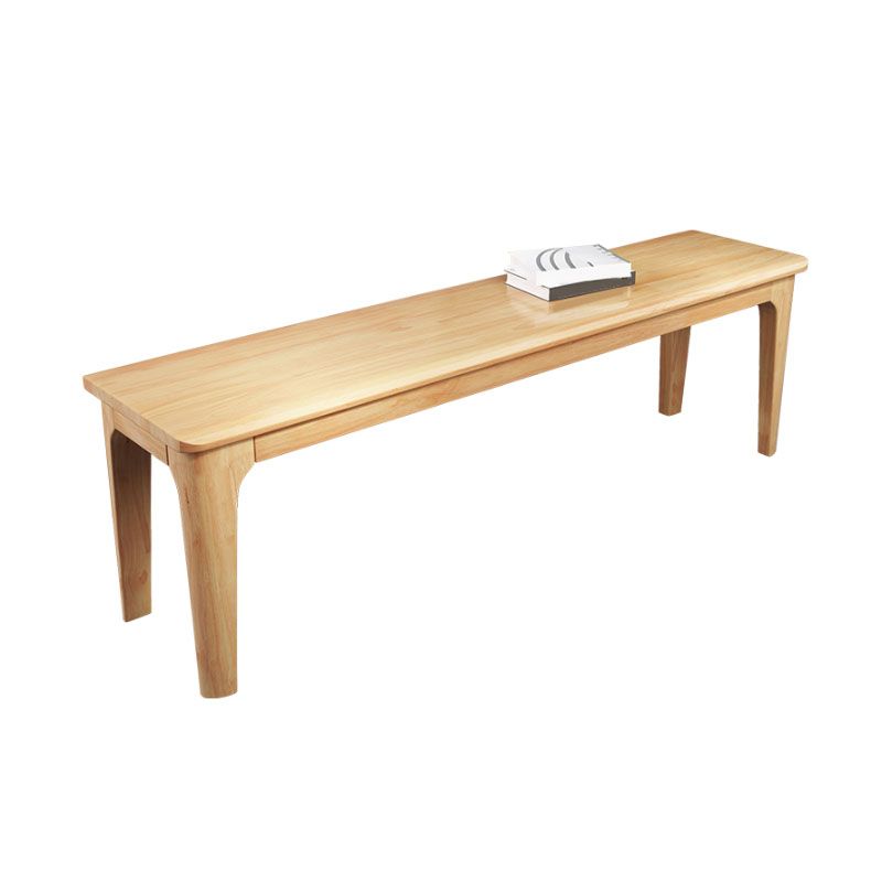 14.04-inch Width Seating Bench Mid-Century Modern Solid Wood Bedroom Bench