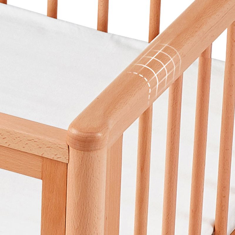 No Theme Kids Bed Modern Solid Wood Toddler Bed with Guardrail