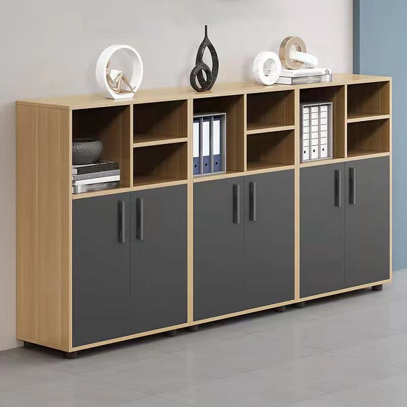 Contemporary Cabinet Wood with Storage and Pedestal File Cabinet