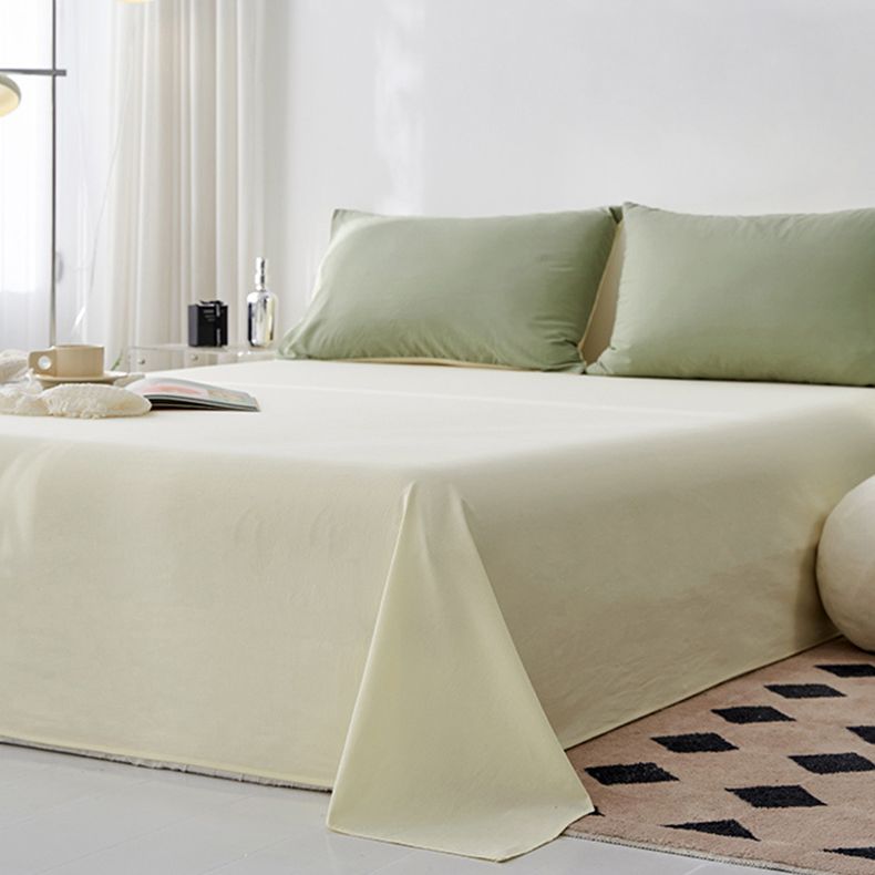 Whole Colored Bed Sheet Cotton Non-Pilling Fade Resistant Sheet Set