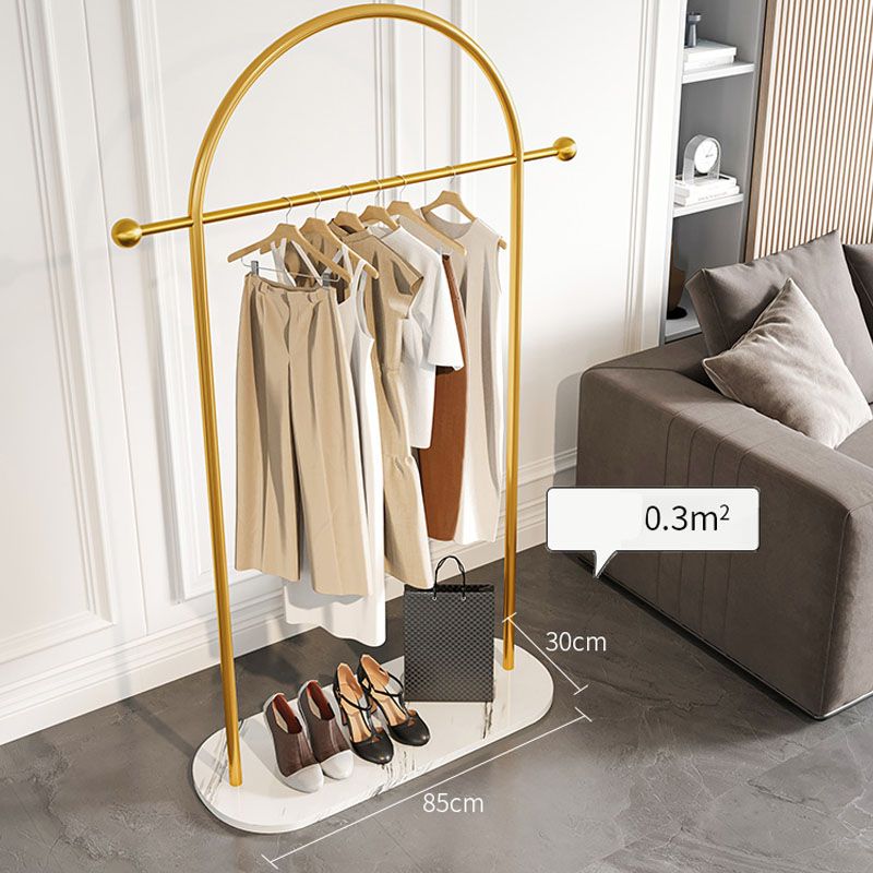 Gorgeous Metal Coat Rack Marble Bottom Coat Rack with Coat Hooks