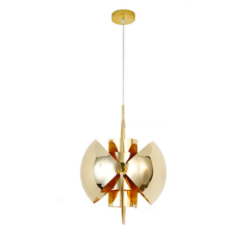 Postmodern 3-Shade Metal Pendant Lamp 1 Bulb Living Room Suspension Light Fixture