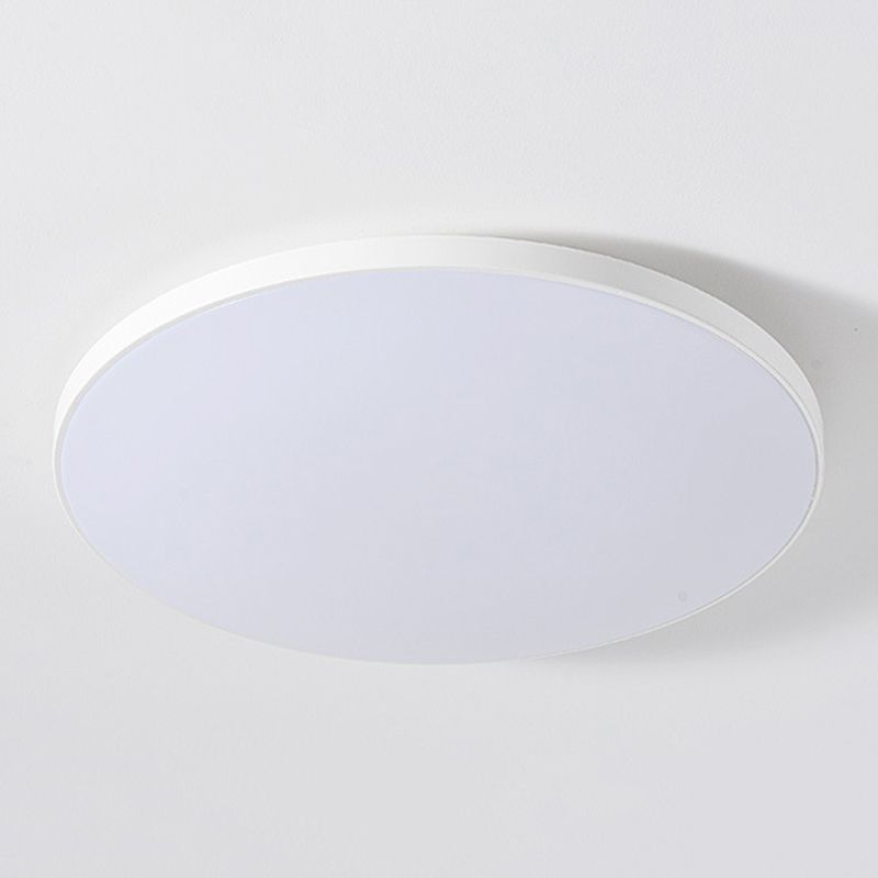 Contemporary Flush Mount Lighting White/Black LED Ceiling Light for Living Room