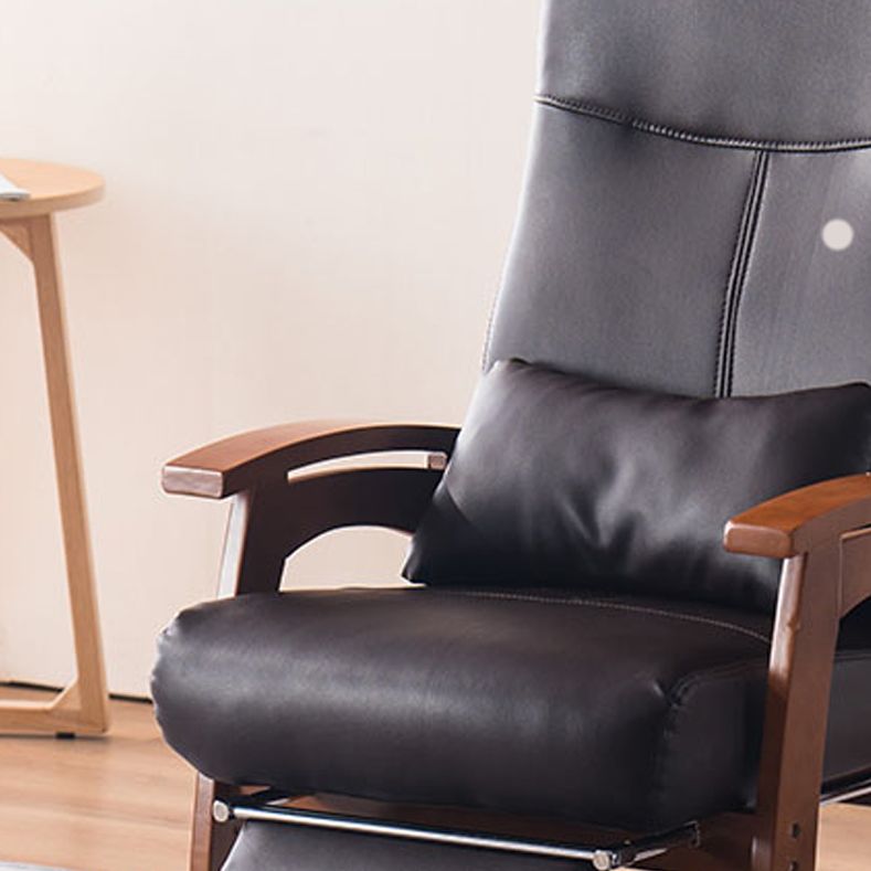 Modern Recliner Chair in Solid Wood Frame with Independent Foot Movement