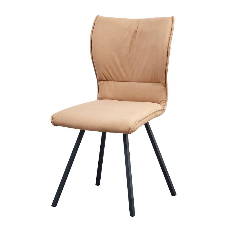 Modern Style Faux Leather Dining Chair Metal Dining Chair for Restaurant Use