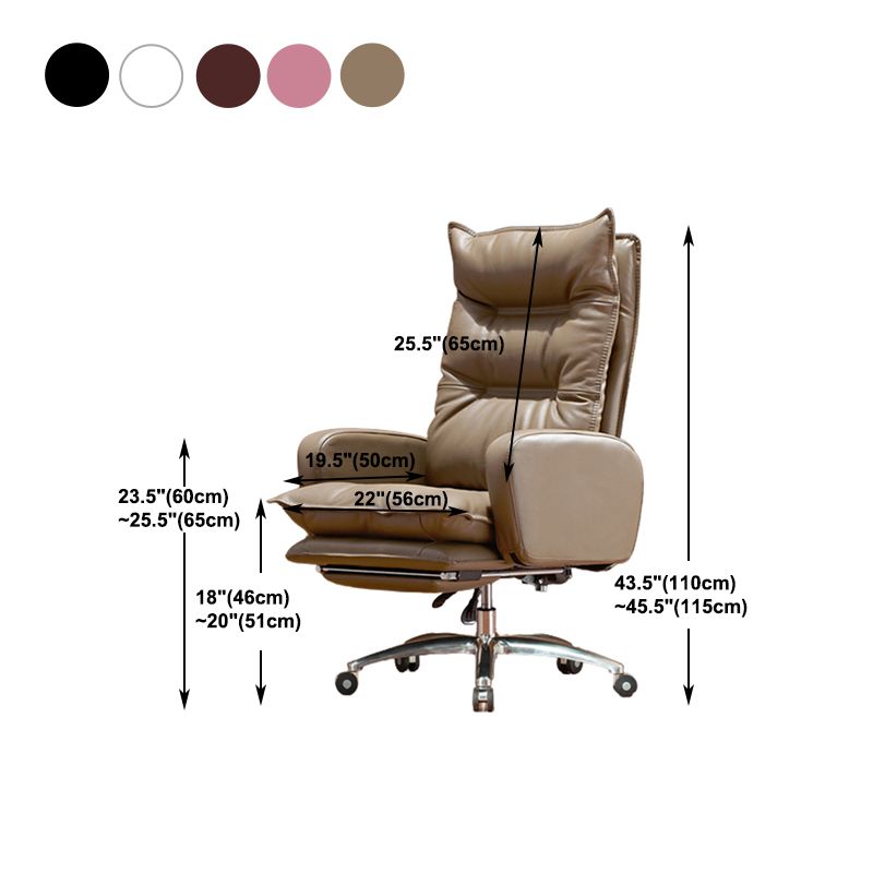 Modern Padded Arms Managers Chair  Adjustable Seat Height Chair