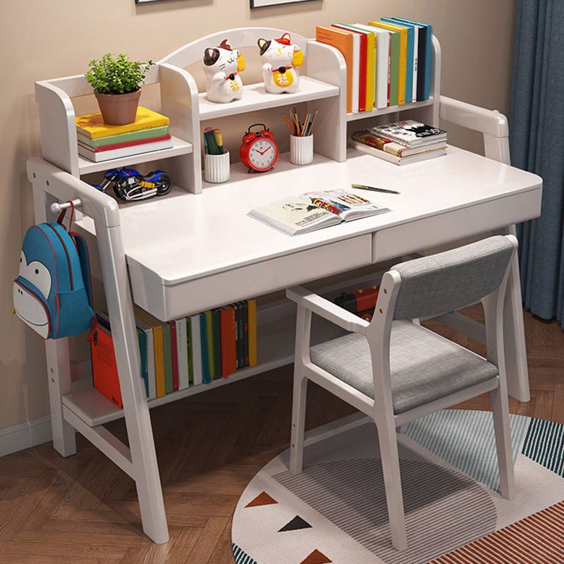 Writing Desk Adjustable Kids Desk and Chair 23.6" Desk with Drawer Kids Desk