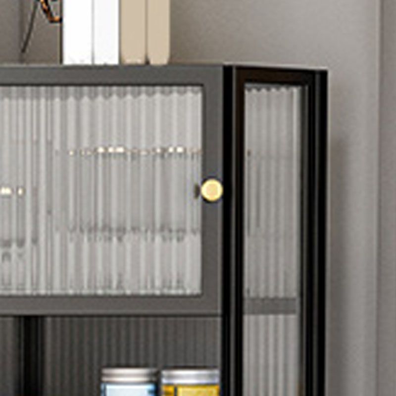 Contemporary China Cabinet Metal Display Cabinet for Dining Room