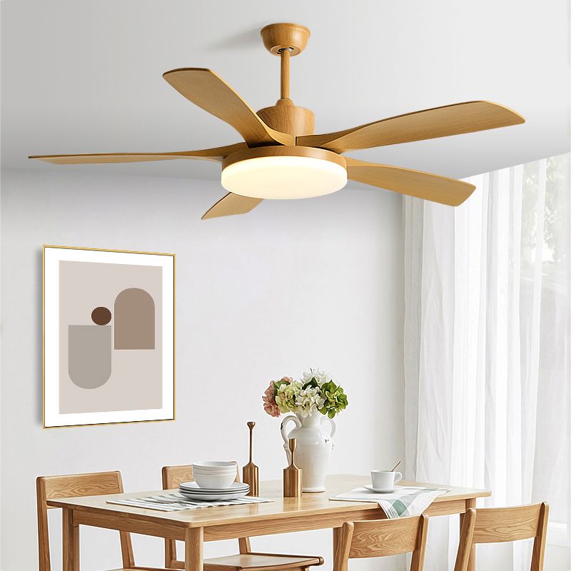 Acrylic Blade Fan Lighting Fixture Contemporary LED Ceiling Fan for Room