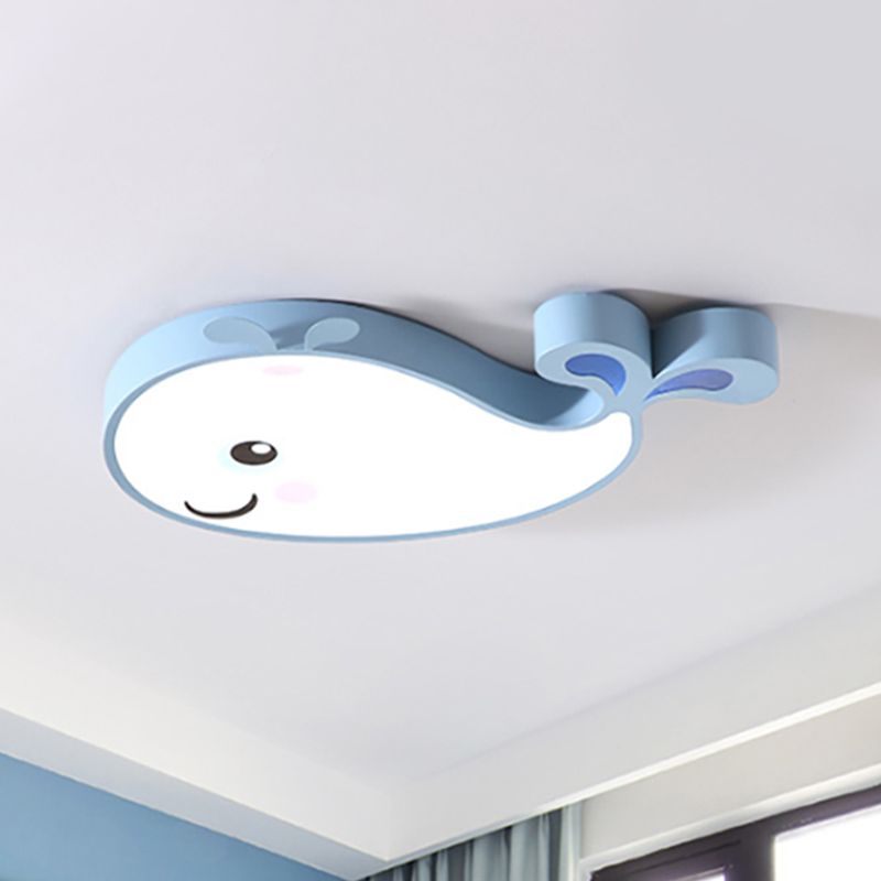 Dolphin Kindergarten Ceiling Light Fixture Acrylic Cartoon Ceiling Light Fixture