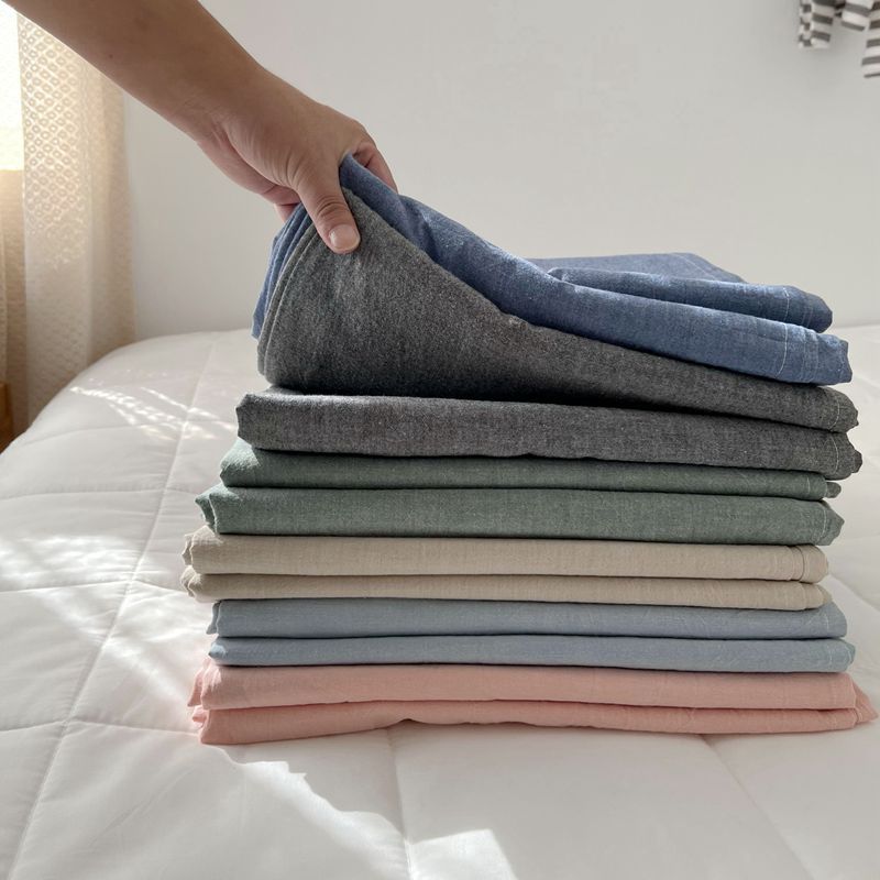 Breathable Bed Sheet Soft Cotton Fade Resistant Bed Sheet Set