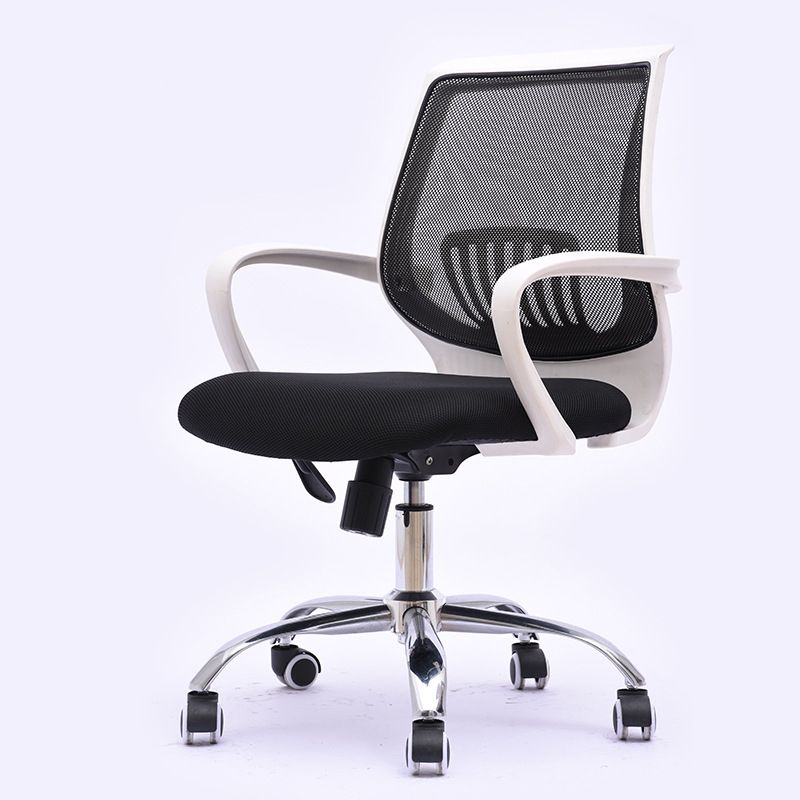 Contemporary Microfiber Adjustable Ergonomic Chair Mid-Back Conference Arm Chair