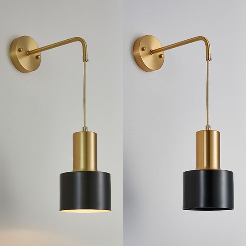 Metal 1 Light Wall Light Post-Modern Minimalist Cylindrical Suspender Wall Lighting