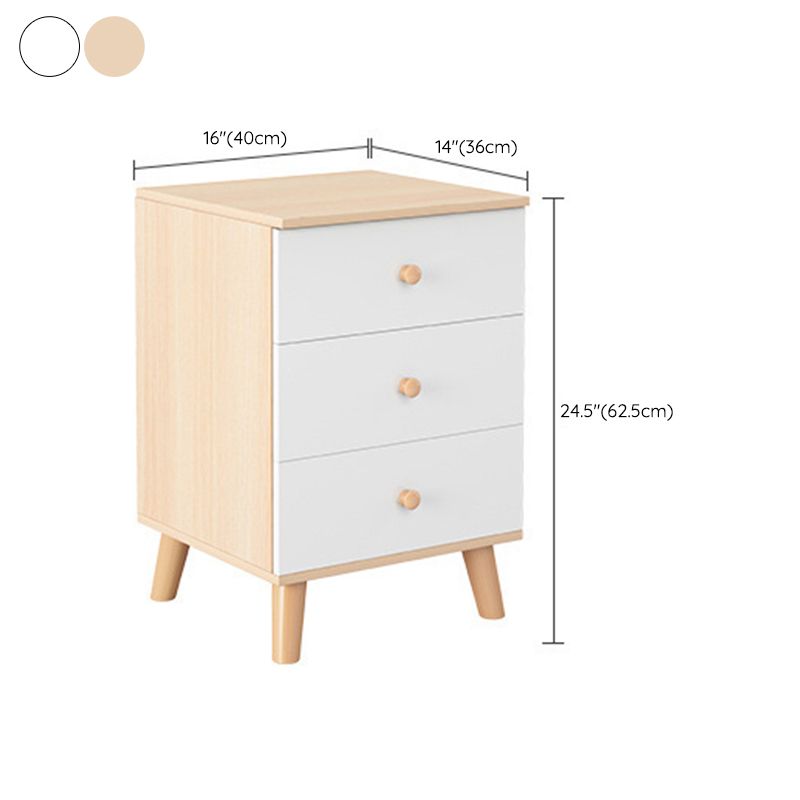 Modernism Bed Nightstand Storage Drawer Night Table for Home