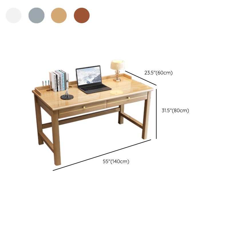 Home Writing Desk Solid Wood Kids Desk 23.6"W Desk with Drawer