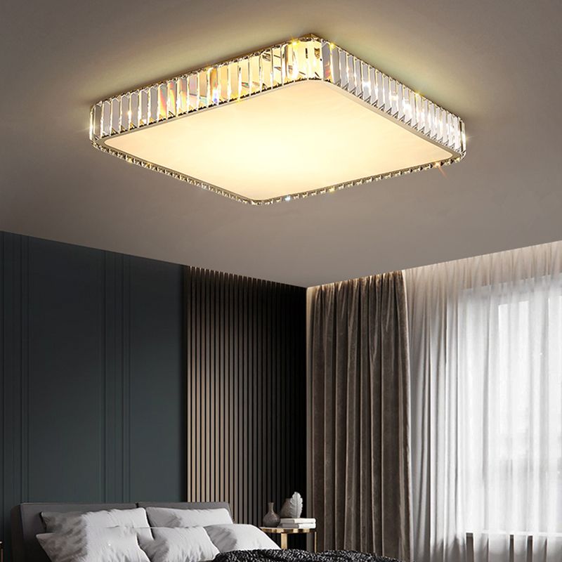 Modernism Flush Mount Lamp Crystal LED Ceiling Lighting for Bedroom