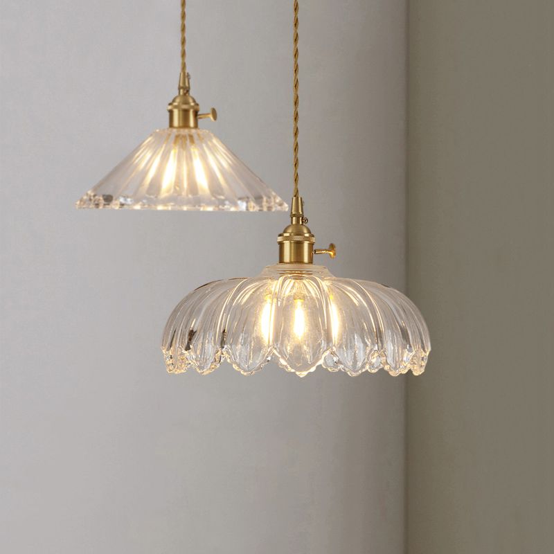 Modern Style Simple Glass Hanging Light Creative Pendant Lighting Fixture