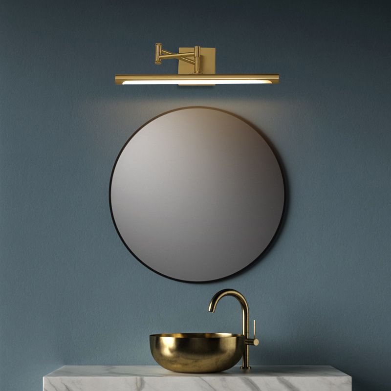 Elongated Metal Wall Mounted Vanity Lights Modern Vanity Lighting Fixtures for Bathroom