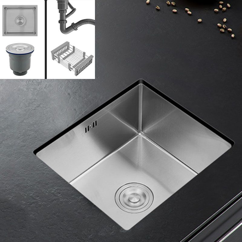 Contemporary Style Kitchen Sink Stainless Steel Kitchen Sink with Drain Assembly