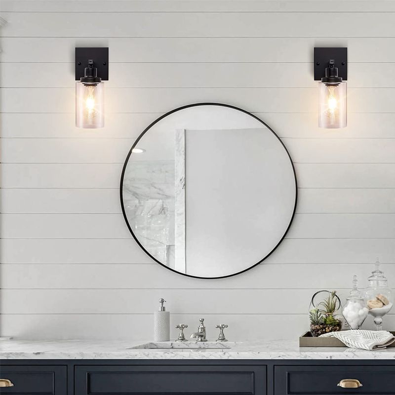 Modren Mirror Front Light Simple Vanity Light with Glass Shade for Bathroom