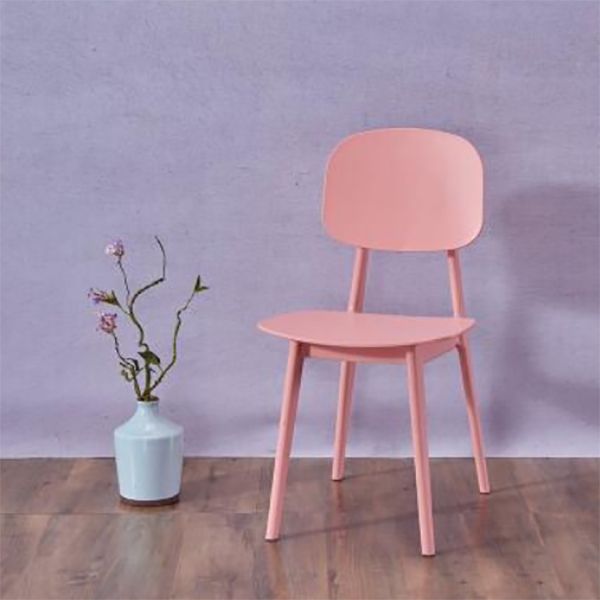 Contemporary Open Back Chair Plastic Dining Side Chair for Home