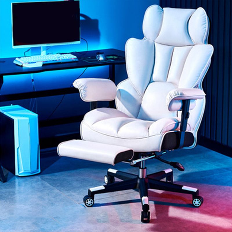 Modern Gaming Chair Home Leather Sled Office Chair with Wheels