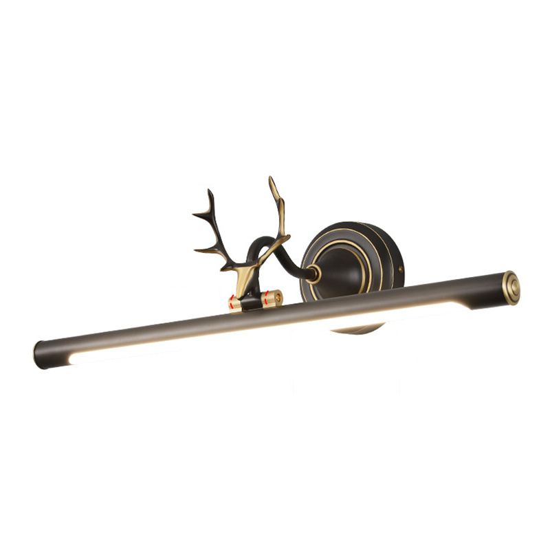 Modern Minimalist Style Streamlined Wall Mounted Vanity Lights Copper Vanity Wall Light Fixtures with Antlers