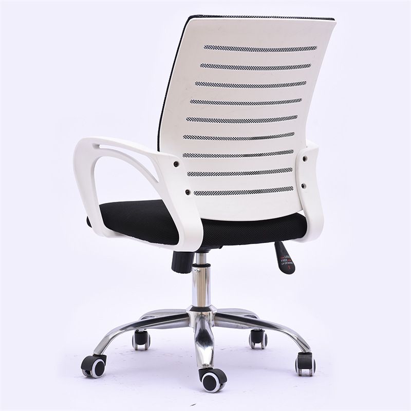 Black Mesh Office Chair Plastic Frame Desk Chair with Wheels